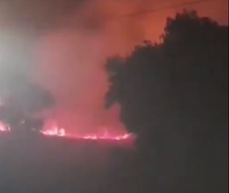 Un grand incendie en hiver 2021 au Portugal