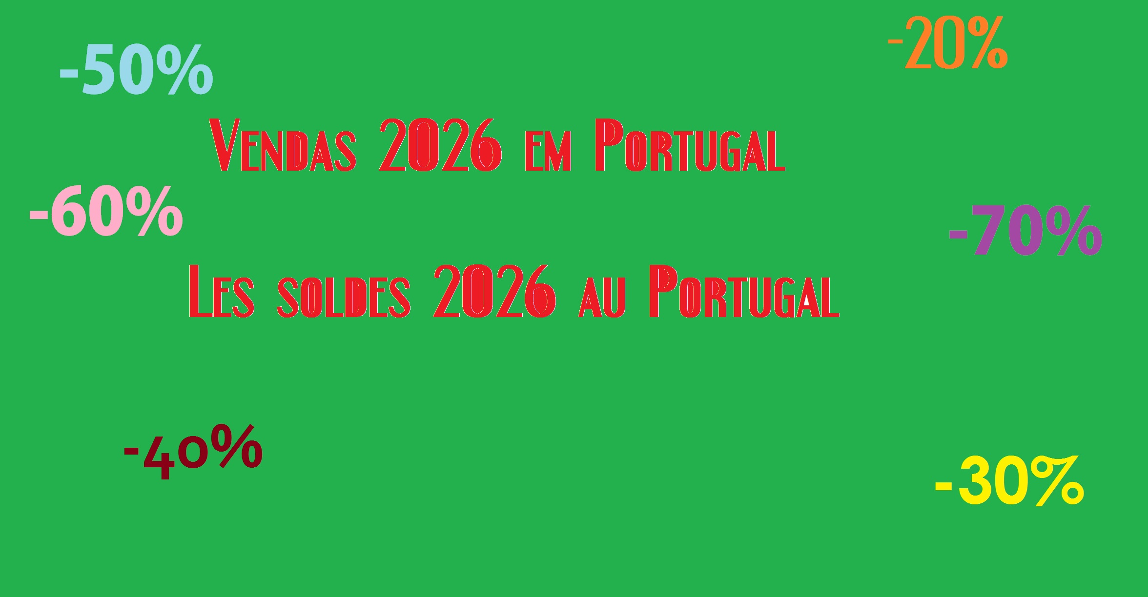 Les meilleurs moment pour faire les soldes au Portugal en 2026